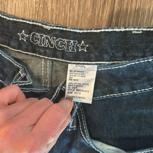 Men’s Cinch Jeans - Size 34x36 - Picture 3 of 3